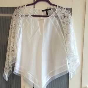 White cotton blouse by BCBG